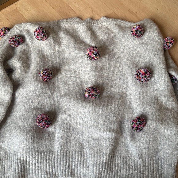 Zara Knits PomPom Sweater size small - Picture 8 of 10